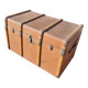 Old travel trunk