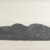 Black engraving signed by Wolfgang Gafgen, circa 1975