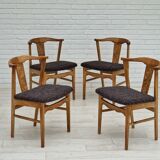 Danish design, set of 4 dinning chairs,1960