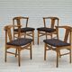 Danish design, set of 4 dinning chairs,1960