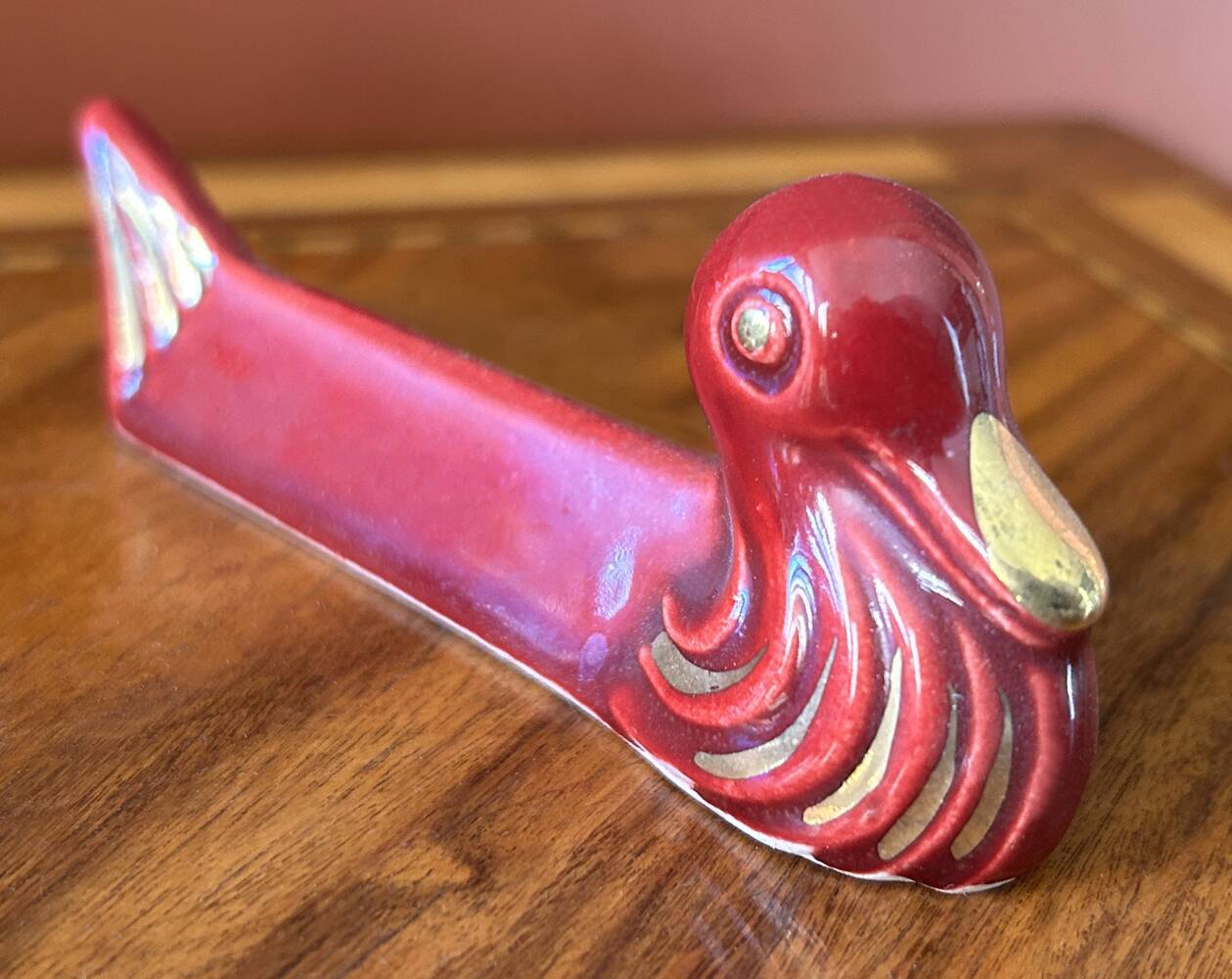 Set of 12 vintage glazed ceramic chopstick rests, 1950-70