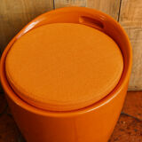 Tabouret tonneau vintage