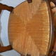 Straw armchair style Louis XV oak