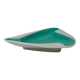 Slim turquoise porcelain ashtray from Augarten Vienna, mid-century, Austria, 1950s.