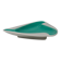 Slim turquoise porcelain ashtray from Augarten Vienna, mid-century, Austria, 1950s.