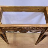 Petite Console d’Applique en Bois Sculpté, style Louis XVI, époque Napoléon III – Milieu XIXe