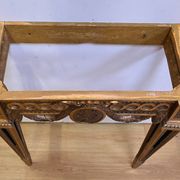Small Carved Wood Wall Console, Louis XVI style, Napoleon III period – Mid-19th century