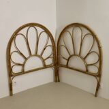 Vintage rattan headboard