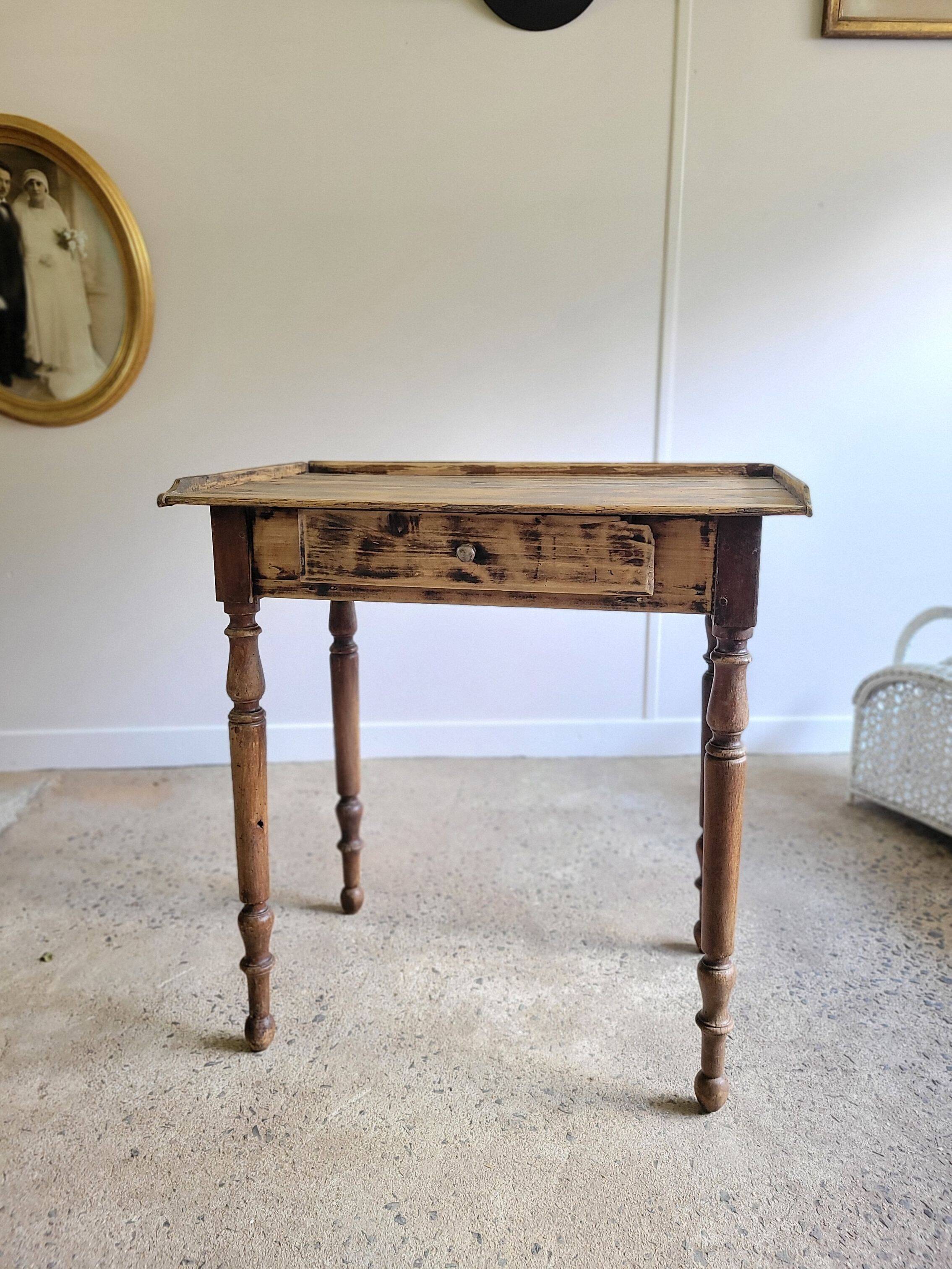 Antique desk, wooden console