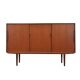 Teak highboard with bar section, Denmark, 1960s
