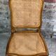 Chairs (lot of 6) Louis XV style in solid walnut caned 1940