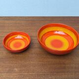 Set of 2 ceramic bowls by Baldelli, Italy.