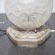 Charles Ranc art deco lamp, bedside lamp, nickel-plated bronze and glass globe