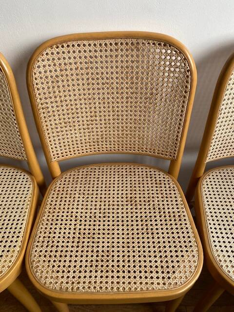 8 vintage cane chairs