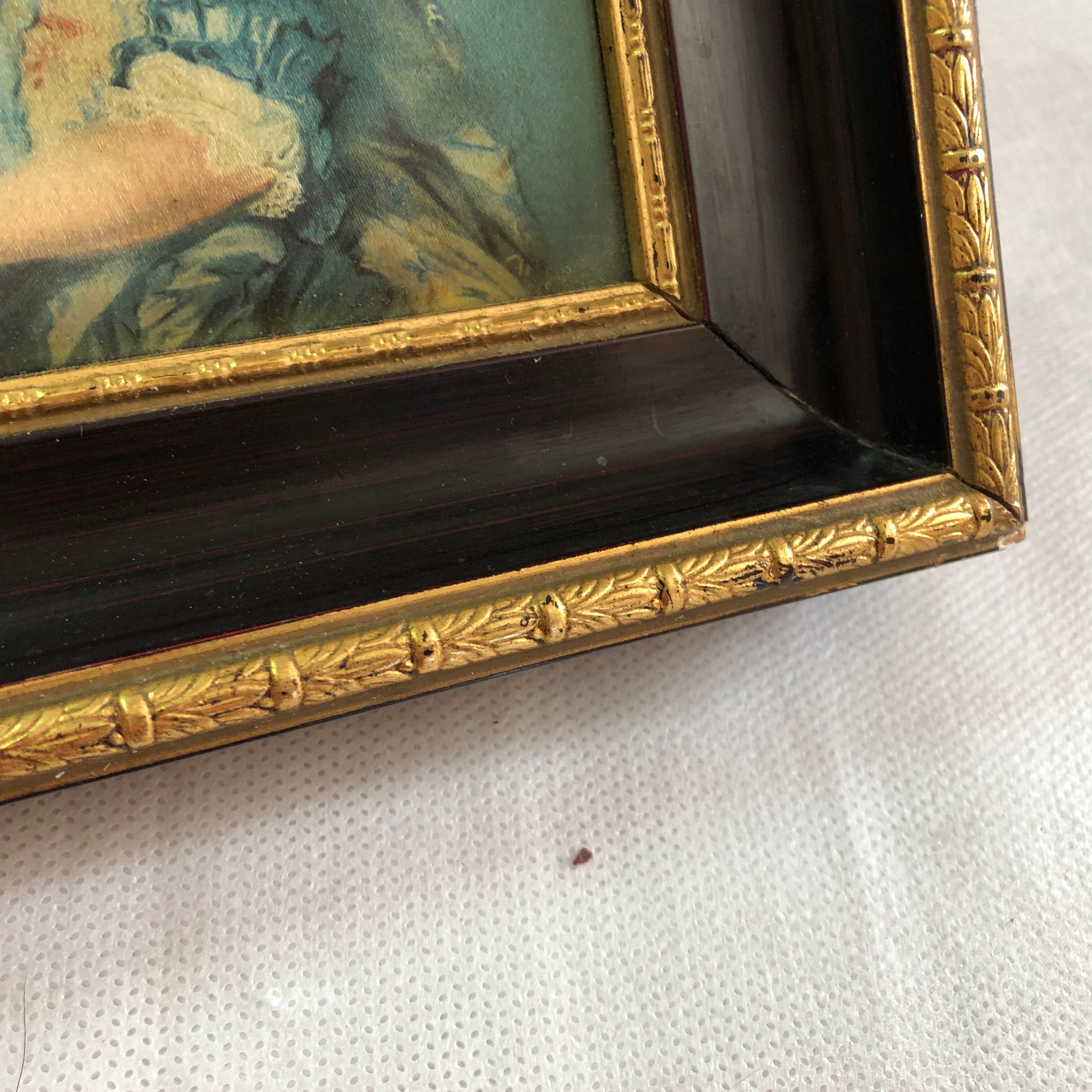 Painting on silk by JB Perronneau