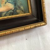 Painting on silk by JB Perronneau