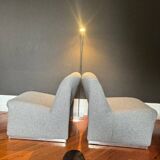 paire de fauteuils Alky par Giancarlo Piretti Ere pop spatiale Italienne