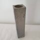 Vase carré en céramique grès signé Jean Claude Monange