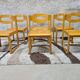 Lot de 6 chaises traineau
vintage