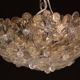 Murano Ceiling Light Flower by Seguso for Venini, Italy, 1960s