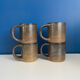 Lot de 4 mug en grès art ceram grand feu