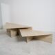 Table basse modulable en travertin Up & Up italie 1970