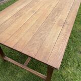 Vintage solid oak farmhouse table 6-8 people