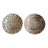 Set of 2 mixed clay bowls Gerbino from Vallauris