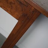 Rustic vintage French pine table or desk from the Landes, 1950s.