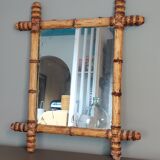 Mirror in turned wood
