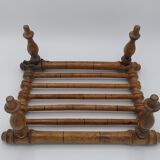 Bamboo imitation footrest