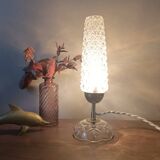 Retro chic bedside lamp with a diamond tip.