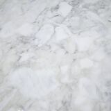 Vintage oval marble table published by Roche Bobois