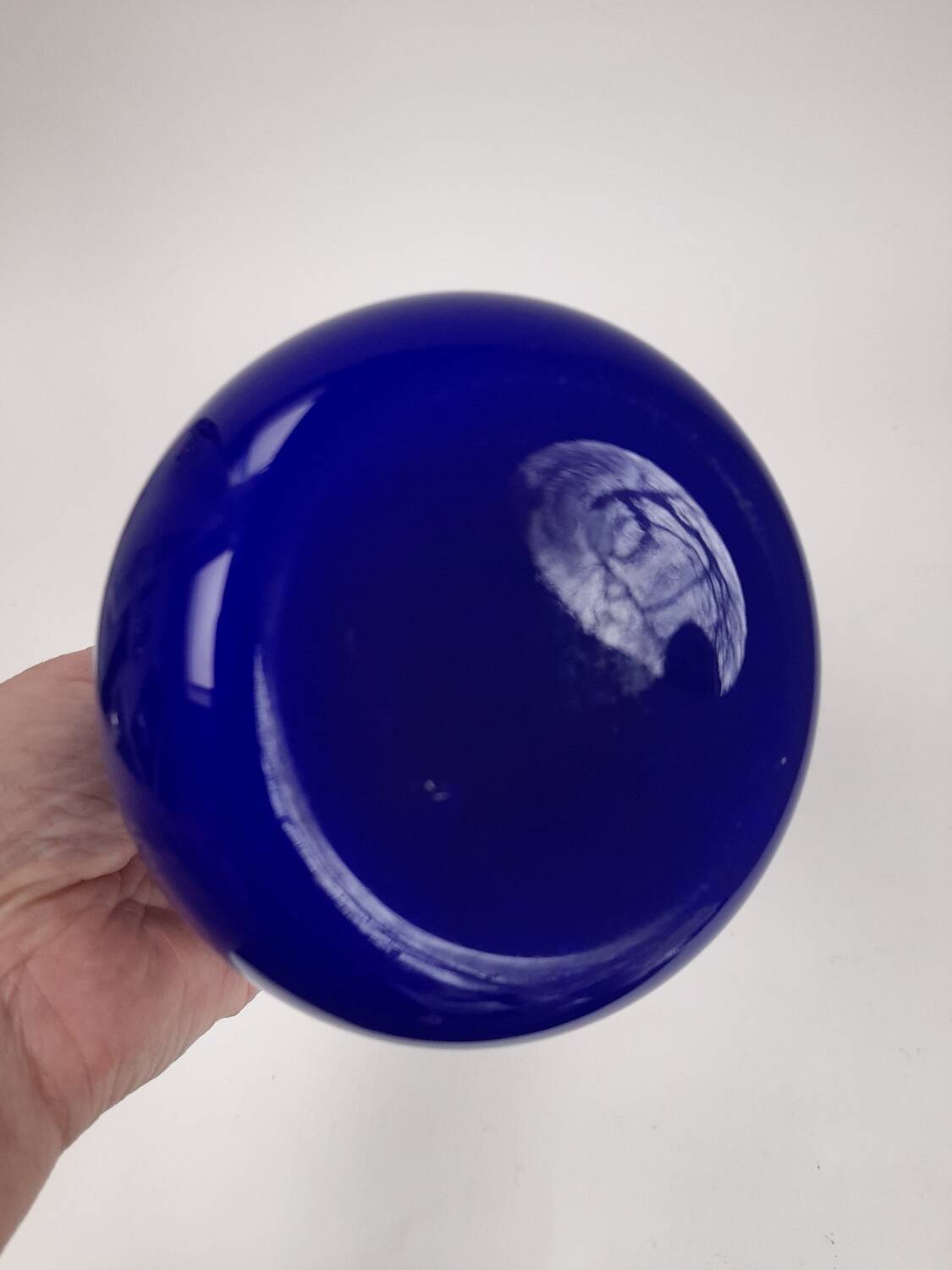 Pretty blue opaline soliflore vase Made in Sweden