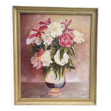 Nature morte au bouquet de fleurs.