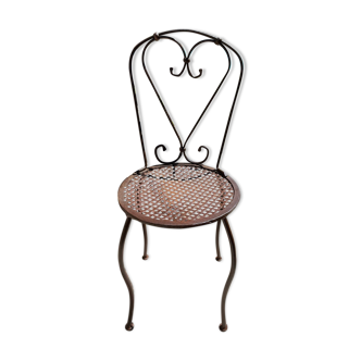 Handcrafted wrought iron garden chair