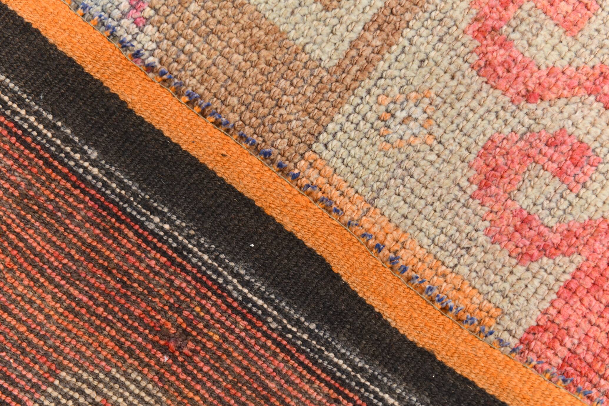 3x12 Super Soft Multicolor Vintage Runner Rug, 91x355Cm