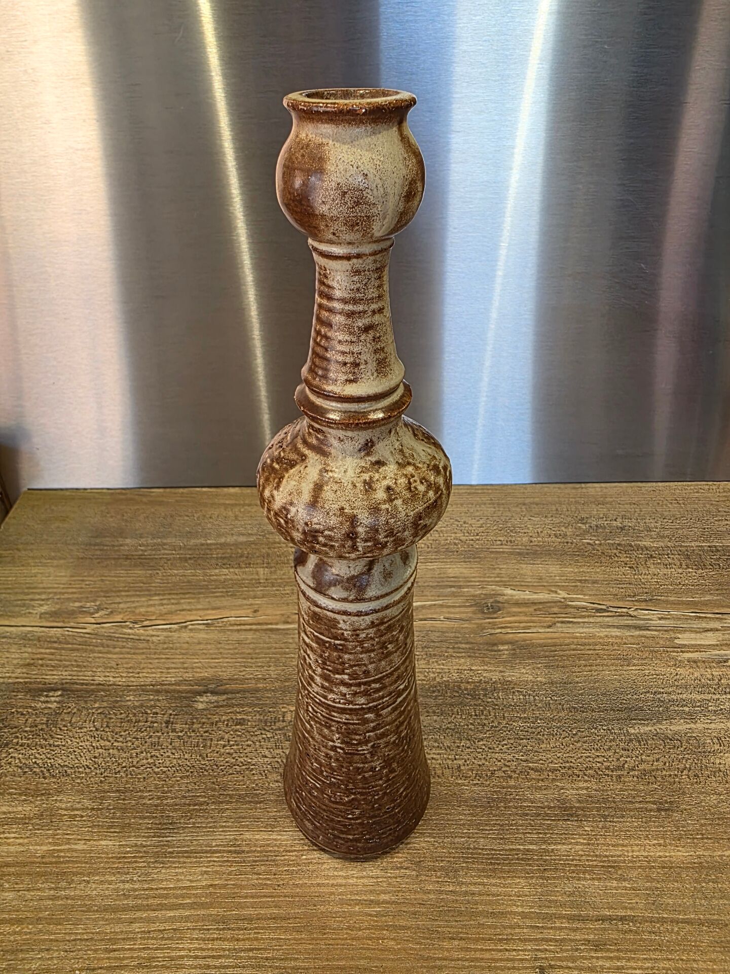 Large totem soliflore vase by Henry Cimal Saint-Paul 30 cm
