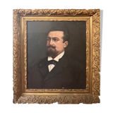 Oil on canvas of a man