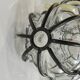 Vintage blown glass lantern suspension in Venetian style, evoking the