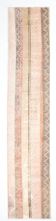 2x10 Contemporary Red & Beige Turkish Runner Rug, 59x298Cm