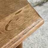 Side table, wooden pedestal table