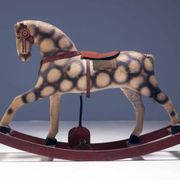 Antique rocking horse, Czechoslovakia, 1940s