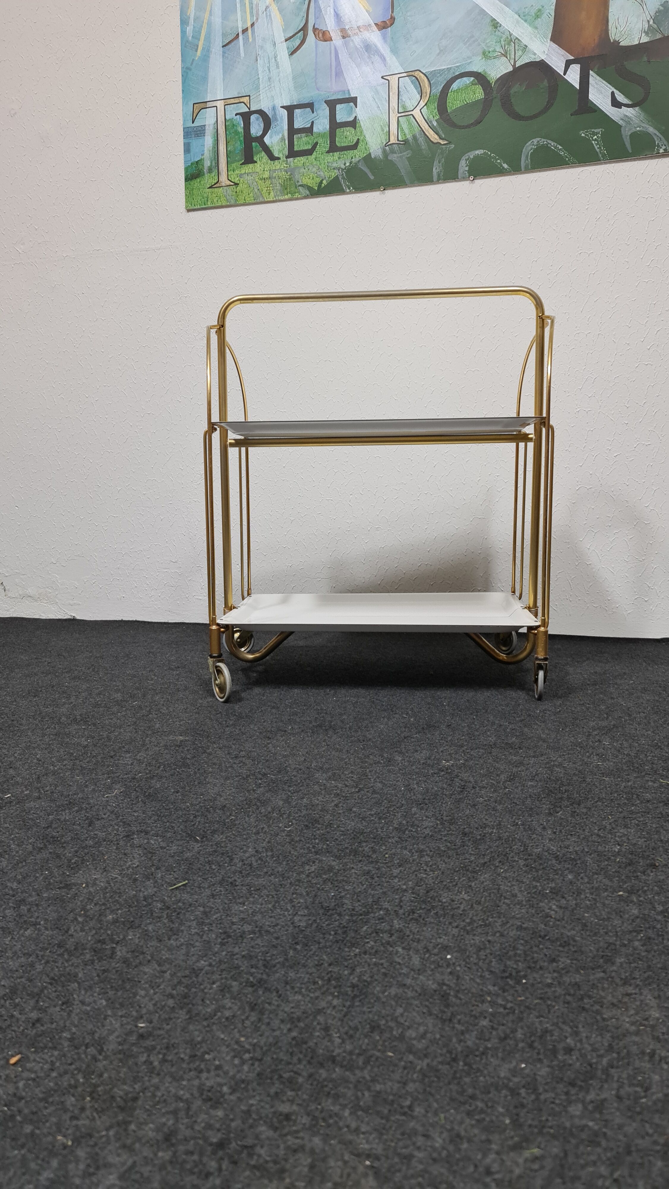 Vintage  Dinett trolley in White
