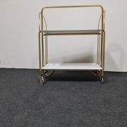 Chariot Dinett vintage en blanc