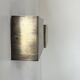 Pair of vintage wall lights, patinated brushed brass, France, 1970