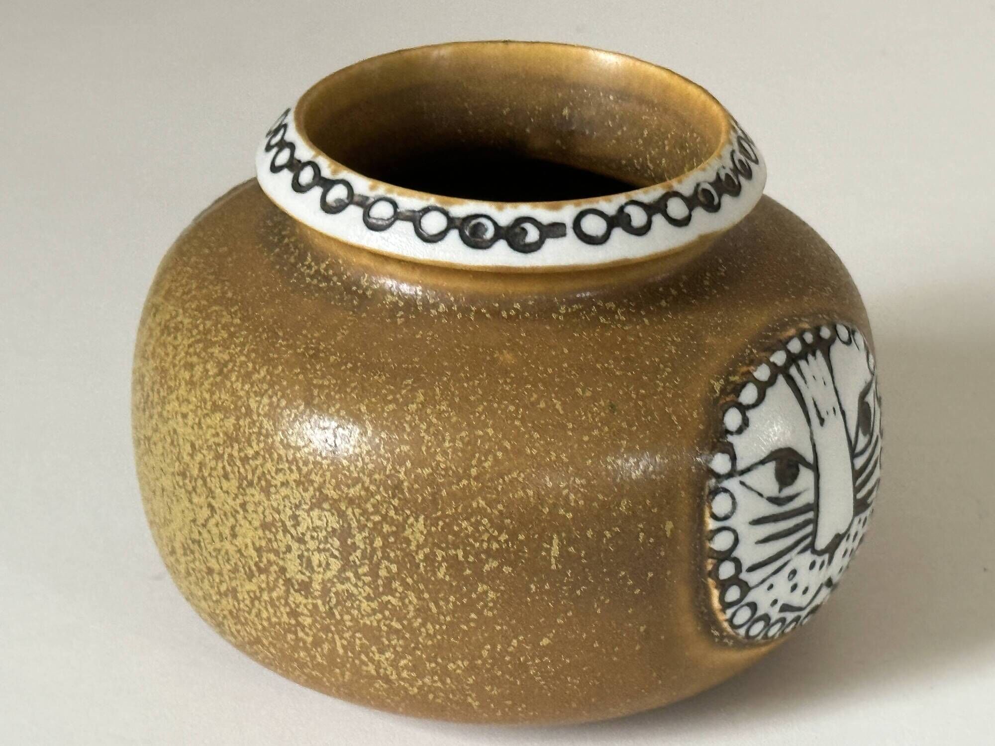 Vase céramique Lisa Larson Gustavsberg design années 60