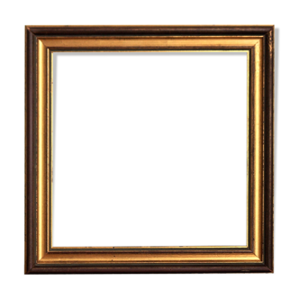 Square gilded wooden frame