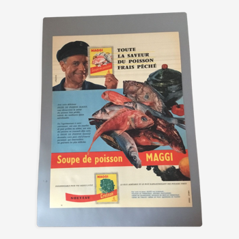 Publicité vintage à encadrer maggi