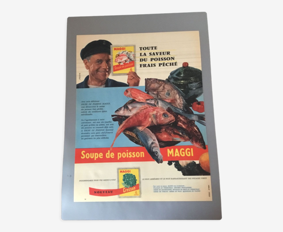 Publicité vintage à encadrer maggi